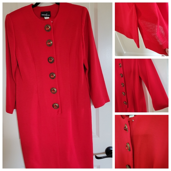 Positive Attitude Red dress stretchy style - Picture 12 of 12